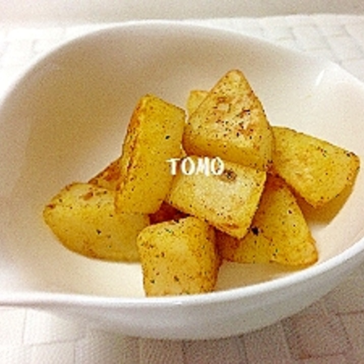 子供も大好き ジャガイモのカレー粉炒め レシピ 作り方 By Tomo146 楽天レシピ